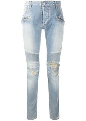 Balmain distressed slim-fit jeans