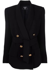 Balmain double-breasted belted blazer