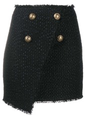 Balmain double-button mini skirt