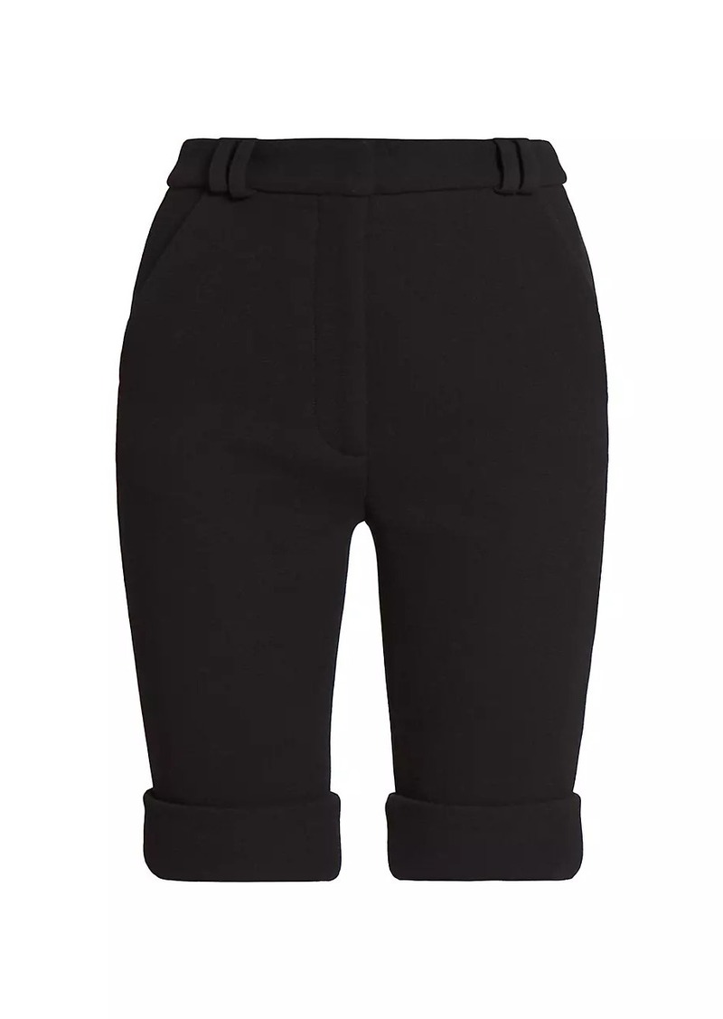 Balmain Double-Crepe Cyclist Shorts