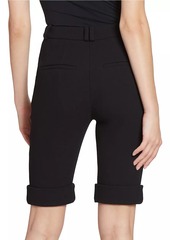 Balmain Double-Crepe Cyclist Shorts