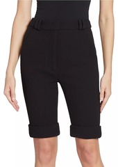 Balmain Double-Crepe Cyclist Shorts