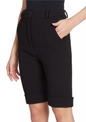 Balmain Double-Crepe Cyclist Shorts