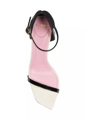 Balmain Eden 95MM Colorblocked Patent Leather Sandals