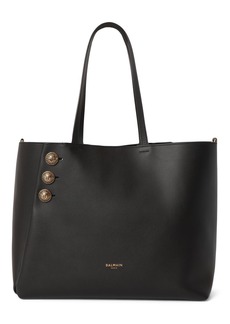 Balmain Embleme Leather Shopping Bag