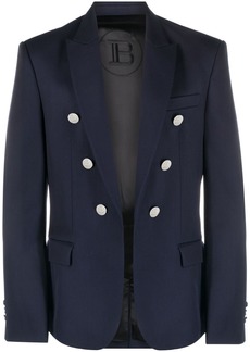 Balmain embossed-button double-breasted blazer