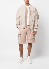 Balmain embossed-logo cotton bermuda shorts