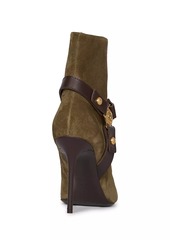 Balmain Eva 95MM Suede Ankle Boots