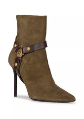 Balmain Eva 95MM Suede Ankle Boots