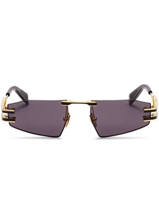 Balmain Fixe II geometric-frame sunglasses