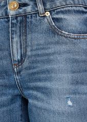 Balmain Flared Cotton Denim Jeans