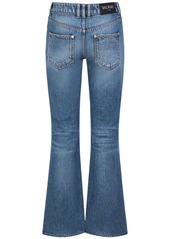 Balmain Flared Cotton Denim Jeans