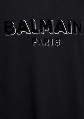 Balmain Flocked & Foiled Logo T-shirt