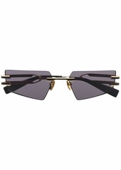 Balmain geometric frameless sunglasses