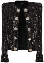 Balmain Glittered Tweed Jacket