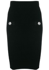 Balmain High-waisted buttoned skirt