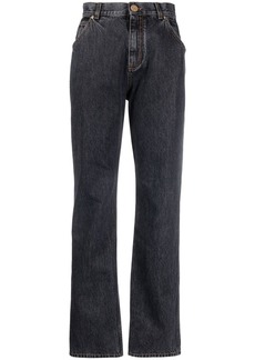 Balmain high-waisted straight-leg jeans