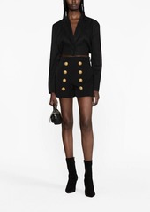 Balmain high-waisted virgin-wool shorts