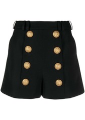 Balmain high-waisted virgin-wool shorts