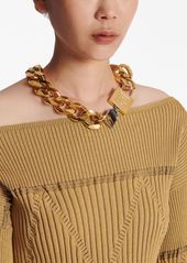 Balmain Key & Lock choker necklace