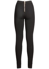 Balmain Knit High Waist Button Leggings