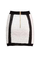 Balmain Knit Tweed Mini Skirt