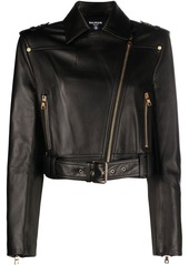 Balmain leather biker jacker