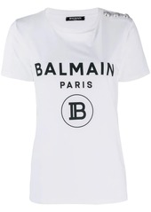 Balmain logo button T-shirt