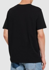 Balmain Logo Embossed Cotton T-shirt