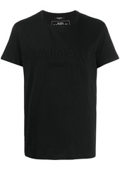Balmain logo embossed T-shirt