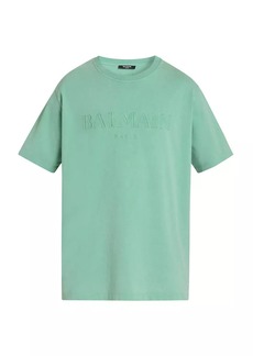 Balmain Logo-Embroidered Cotton T-Shirt