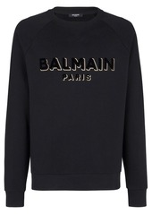 Balmain logo-print crew-neck sweatshirt