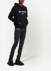 Balmain logo-print drawstring hoodie