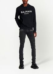 Balmain logo-print drawstring hoodie