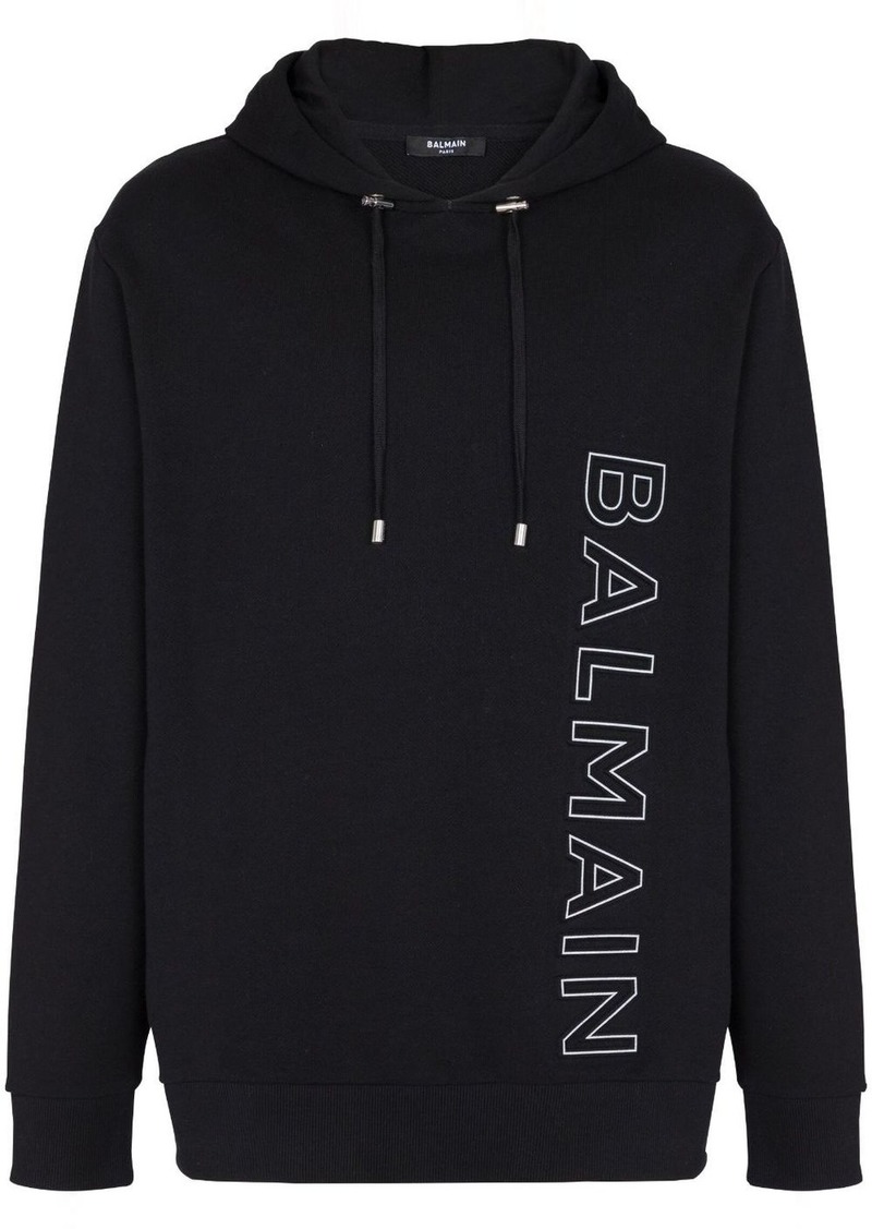 Balmain logo-print hoodie sweater