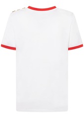 Balmain Logo Print Jersey T-shirt