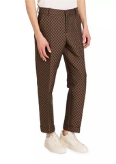 Balmain Logo Print Straight-Leg Cotton Pants