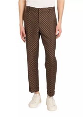 Balmain Logo Print Straight-Leg Cotton Pants