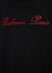 Balmain Logo Signature Cotton Hoodie