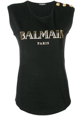 Balmain logo tank top