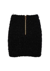 Balmain Maze Monogram Tweed Skirt