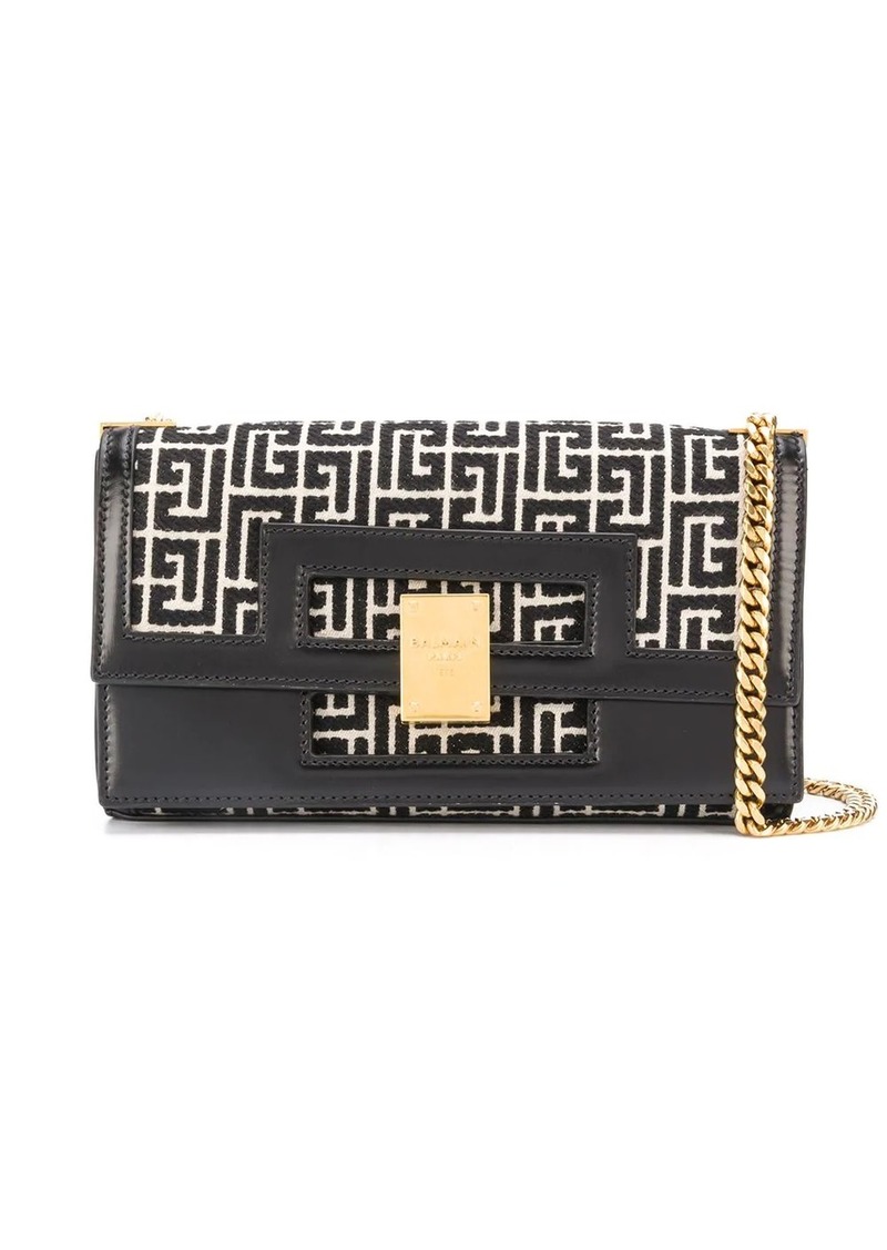 Balmain medium 1945 Heritage monogram jacquard bag