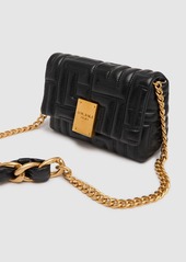 Balmain Mini 1945 Quilted Leather Bag