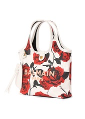 Balmain Mini B-army Printed Canvas Grocery Bag