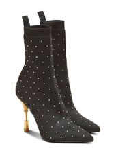 Balmain Moneta crystal-embellished ankle boots