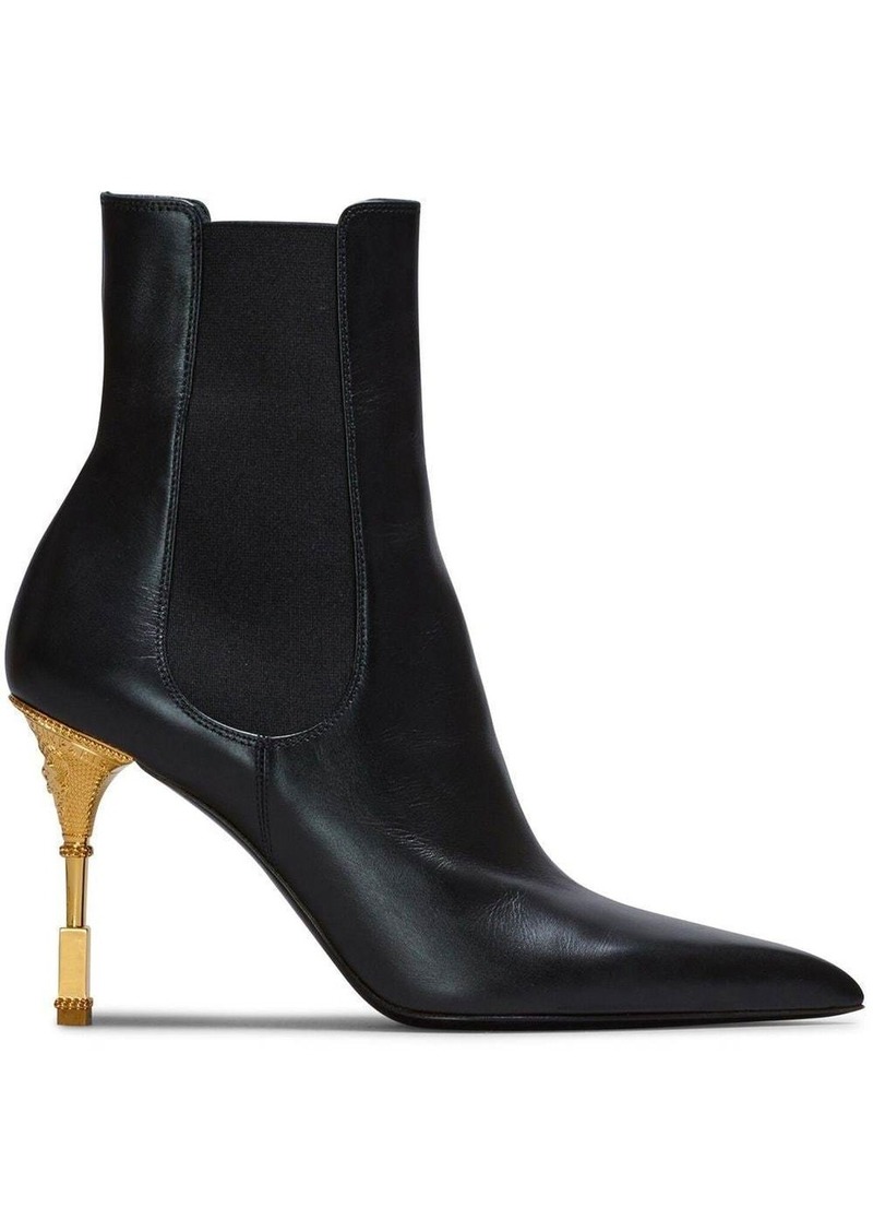 Balmain Moneta leather ankle boots