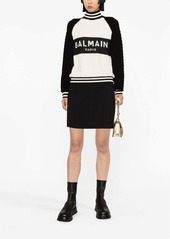 Balmain monogram-jacquard logo jumper