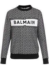 Balmain monogram logo sweater