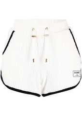 Balmain monogram-motif towel-finish shorts
