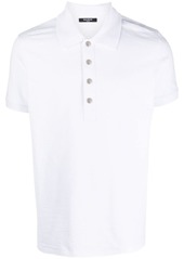 Balmain monogram-pattern piqué polo shirt